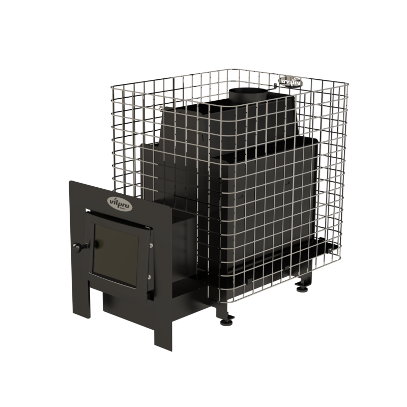 Peč za savno na drva - VILPRA ETNA-22-NL-V z zunanjim kuriščem