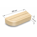 Končni element klopi za modularne klopi za savno, Aspen - 10