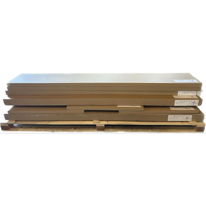 Standardni kompleks klopi za savno, les črne jelše, dolžina 2328 mm