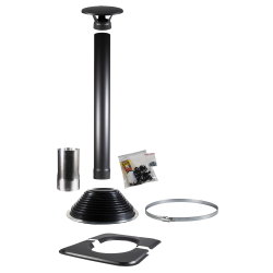 HARVIA 1500 črni dimniški komplet, za savne v obliki soda  HARVIA 1500 črni dimniški komplet, za savne v obliki soda