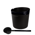 Komplet vedra in zajemalke za savno HARVIA Helmi, črne barve - 0