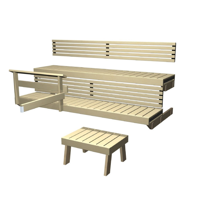 Harvia Formula 19, komplet klopi za aspen