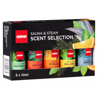 HARVIA komplet dišav za savno, 5 x 10 ml