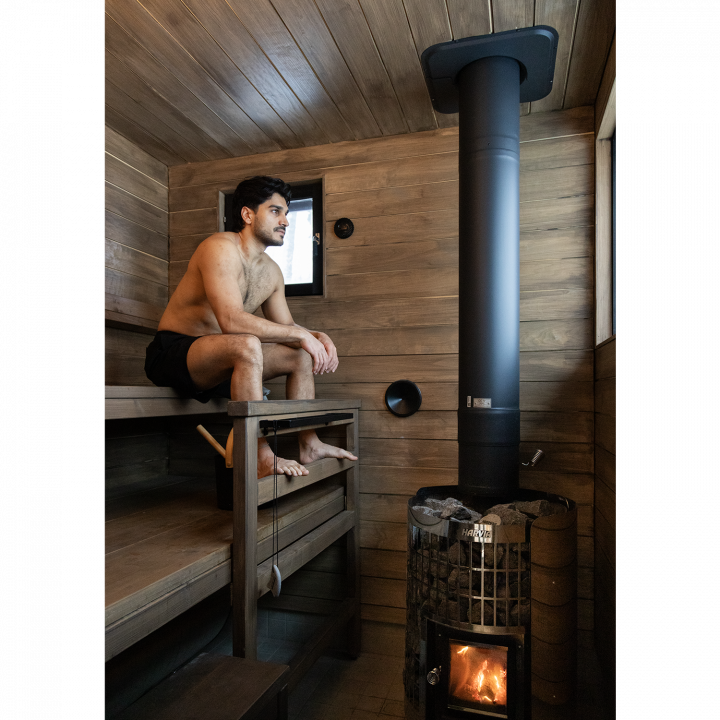 Električna peč za savno - Harvia Legend PO110FC 10,8 kW WiFi črne barve