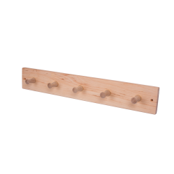 Obešalnik iz jelše s 5 kavlji 