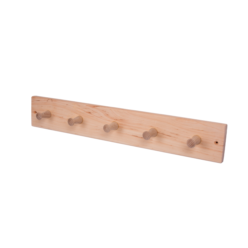 Obešalnik iz jelše s 5 kavlji