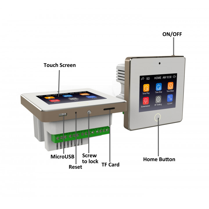 Touch Screen BT stenski ojačevalnik HELMER L60