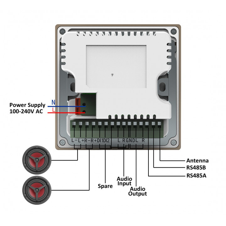 Touch Screen BT stenski ojačevalnik HELMER L60