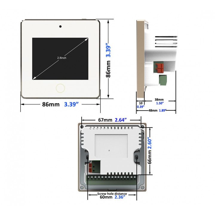 Touch Screen BT stenski ojačevalnik HELMER L60