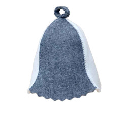 Kapa za savno - bela, siva 