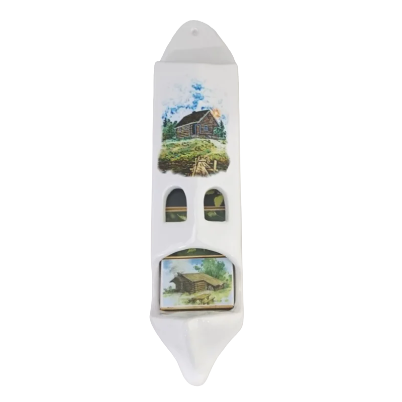 Keramično držalo za škatlice za vžigalice s 5 škatlicami za vžigalice