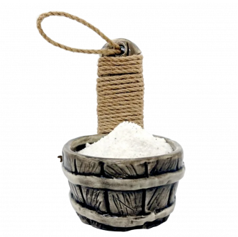 Keramična posoda za sol za savno - sod 200 ml