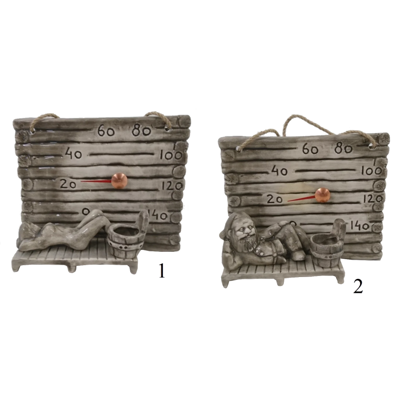 Keramični termometer za savno - sodček za dišave