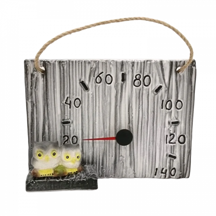 Keramični termometer za savno - sovice
