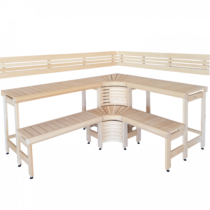 Modularne klopi za savno z dizajnom »Sun Corner« 2114 × 2696 mm