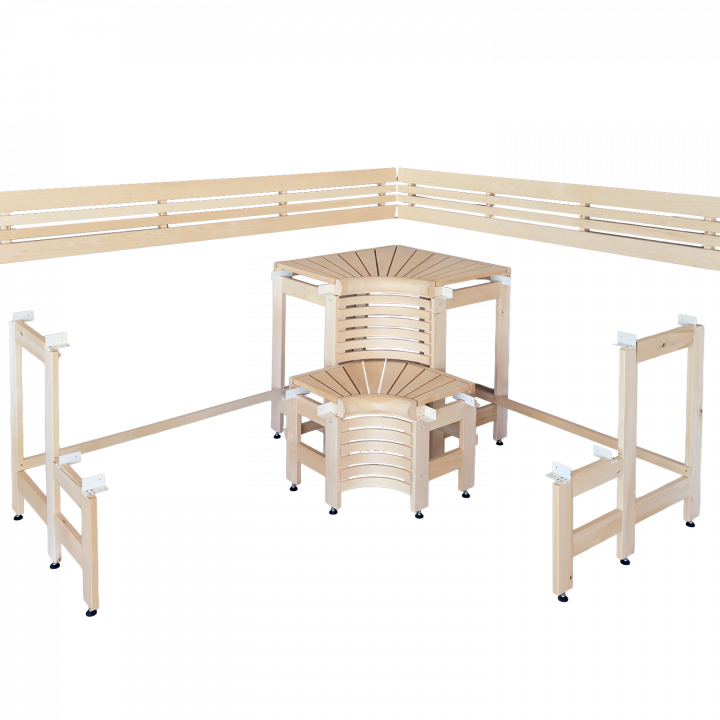 Modularne klopi za savno z dizajnom »Sun Corner« 2114 × 2696 mm