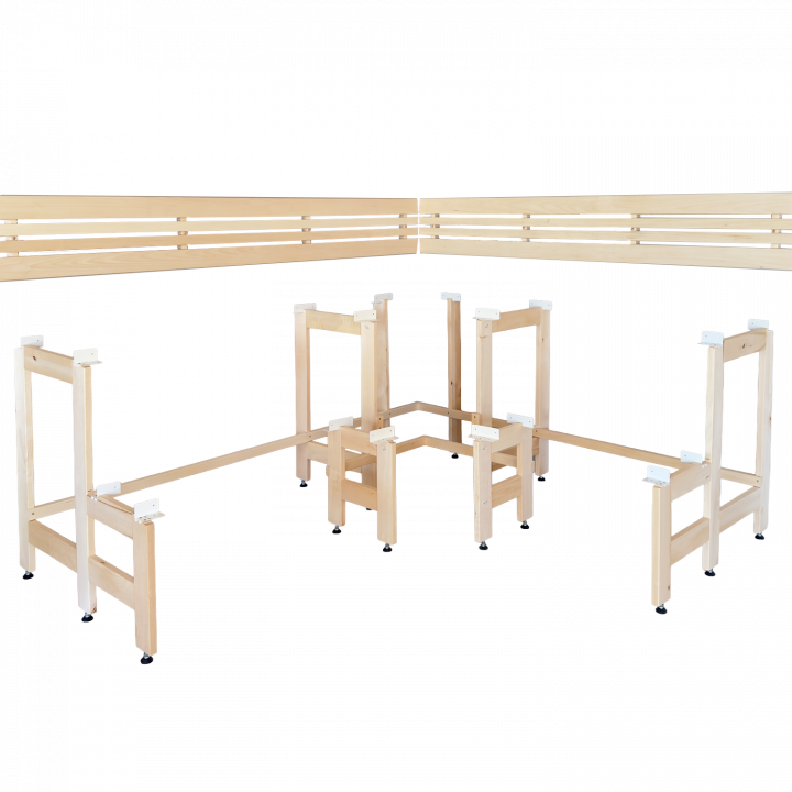Modularne klopi za savno z dizajnom »Sun Corner« 2114 × 2696 mm