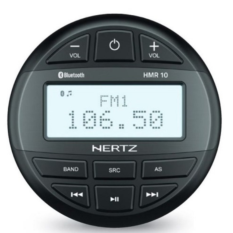 Glasbeni center HMR 10D, brez zvočnikov, vodoodporen, črn