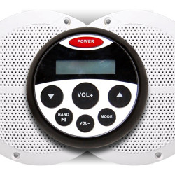 Glasbeni center, vodoodporen z dvema zvočnikoma  Glasbeni center, vodoodporen z dvema zvočnikoma