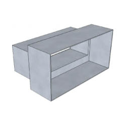 Prezračevalni izhod, 160x80 mm 