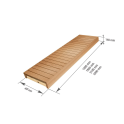 Savna klop, trepetlika / jelša, 400x1600-2400 mm - 2