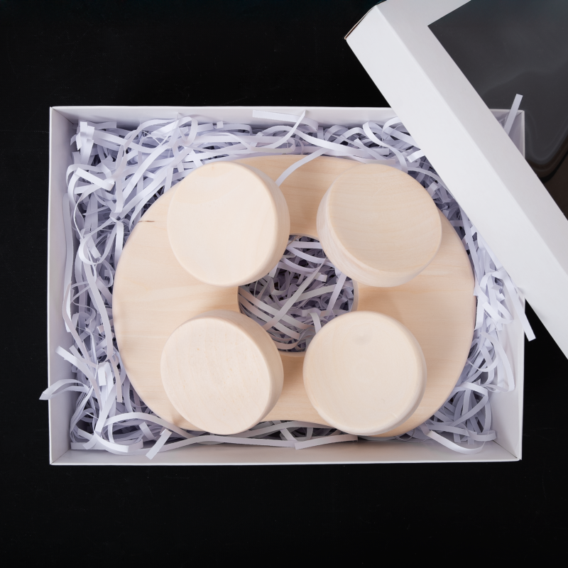 Savna blazina za savno, v darilni škatli, les trepetlike