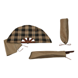 Ventilator za savno, temno karo material 