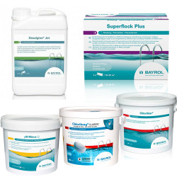 Komplet za vzdrževanje s klorom, za bazene z velikim filtrom 