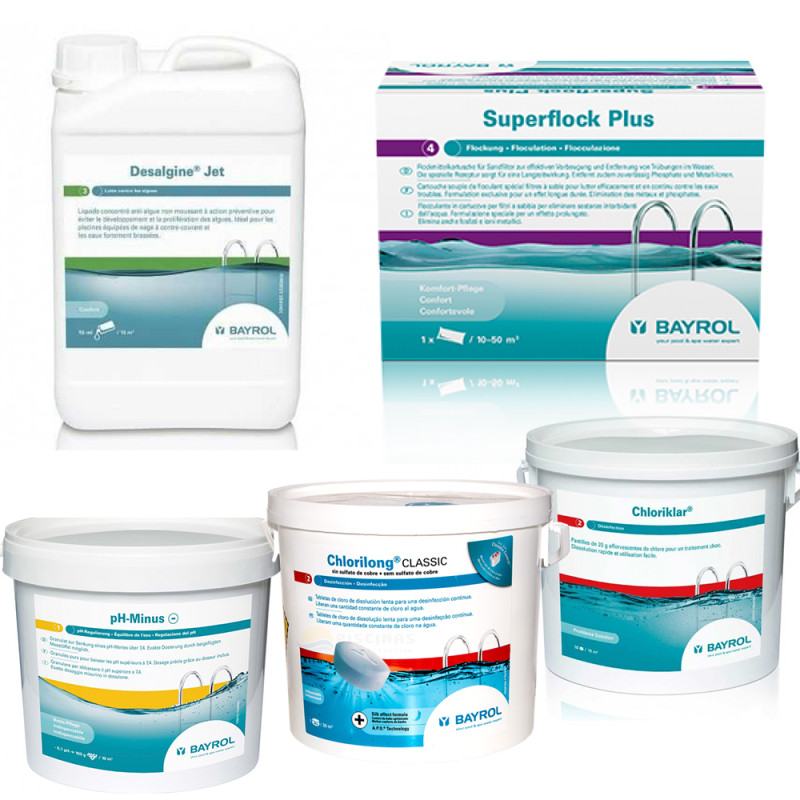 Komplet za vzdrževanje s klorom, za bazene z velikim filtrom