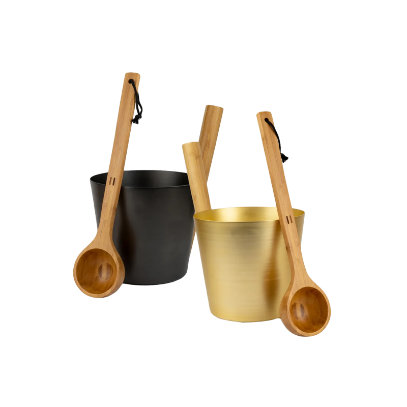 RENTO set aluminijasto vedro in zajemalka