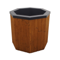 Hladna kad za potop z leseno oblogo, 200 l - 0