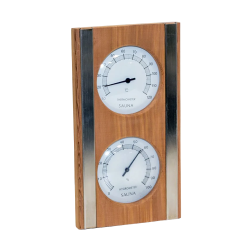 Termo-higrometer SAUFLEX, cedra, bela barva 