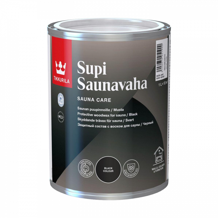 Tikkurila Supi Saunavaha 1 l , črna