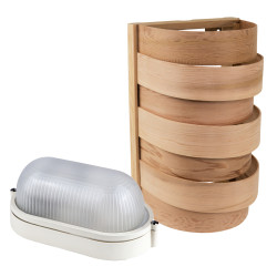 Svetilka in rešetka Sawo 917-D, cedra  Svetilka in rešetka Sawo 917-D, cedra