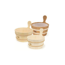 Leseno vedro SAWO z lesenim ročajem 4 l 