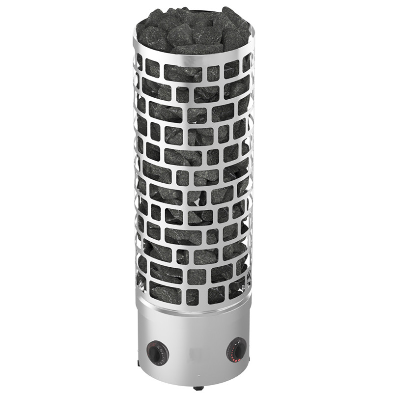 Električna peč za savno – SAWOTEC Ari Round, s krmilno enoto