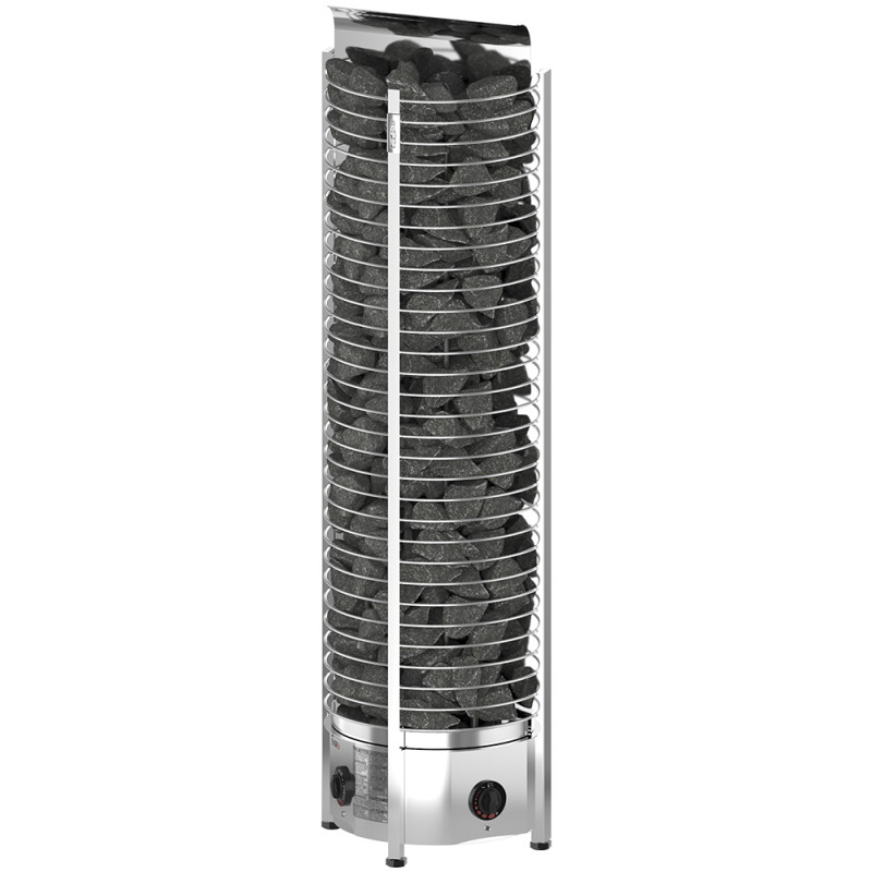 Električna peč za savno – SAWOTEC Tower Wall, Z VGRAJENIM UPRAVLJALNIM SYSTÉMOM