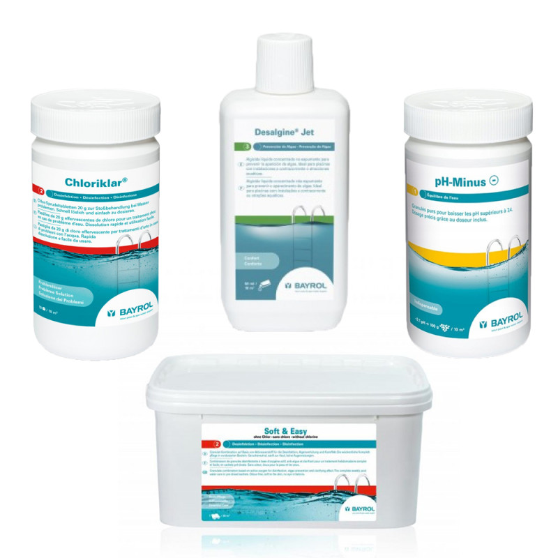 Komplet za vzdrževanje brez klora, za bazene s kasetnim filtrom