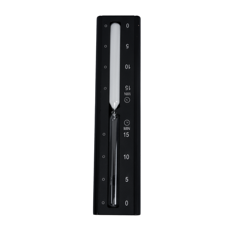 Peščena ura SAUFLEX, črna 15 min