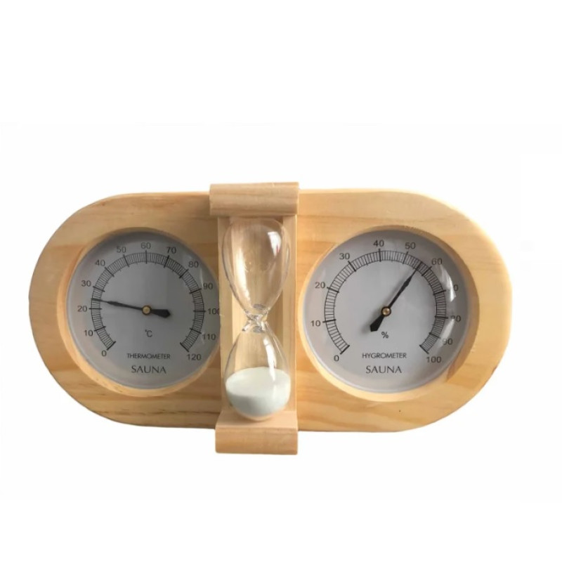 Peščena ura, termometer, higrometer 3 v 1