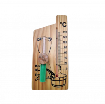 Peščena ura - špiritni termometer, zelena