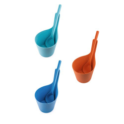 Set večbarvnih veder in zajemalk RENTO iz bioplastike 5 l