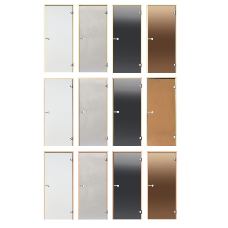 Steklena vrata za savno HARVIA 8x19