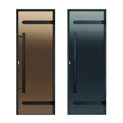 Steklena vrata za savno HARVIA Legend, aluminijast okvir 8x21  Steklena vrata za savno HARVIA Legend, aluminijast okvir 8x21