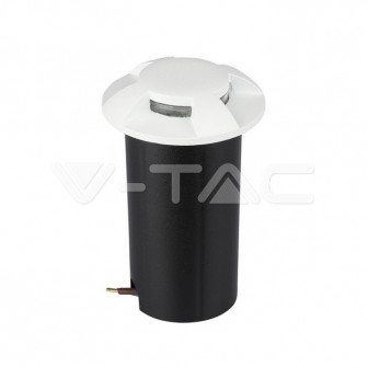 1W LED okrasna bela 4-smerna 3000K