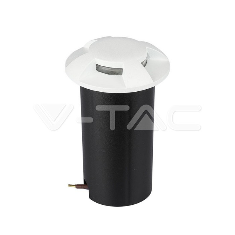 1W LED okrasna bela 4-smerna 3000K