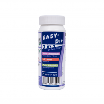 Testni trakovi za vodo Easy-Dip 3 v 1, za merjenje pH/CL/BR/alkalnosti, 50 kosov