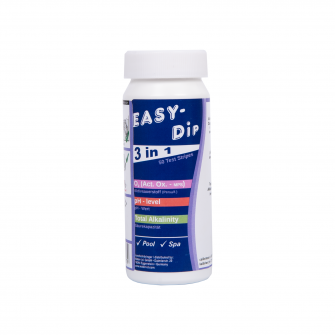 Testni trakovi za vodo Easy-Dip 3 v 1, za merjenje pH/O2/alkalnosti, 50 kosov