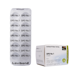 Tablete za testiranje vode DPD 1, za fotometrično določanje vsebnosti klora in broma, 10 tablet 