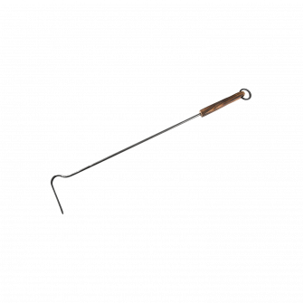 Kaminska greblica z lesenim ročajem 620 mm